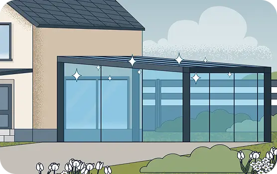 Bei LH Terrassen und Carports bekommen Sie ein Terrassendach aus Aluminium. Das macht Ihr Terassendach stabil, pflegeleicht und optisch ansprechend.